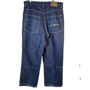 Rocawear jeans, blue, vintage baggy pants, 90s hip hop, 1990s, Roca Wear size 40